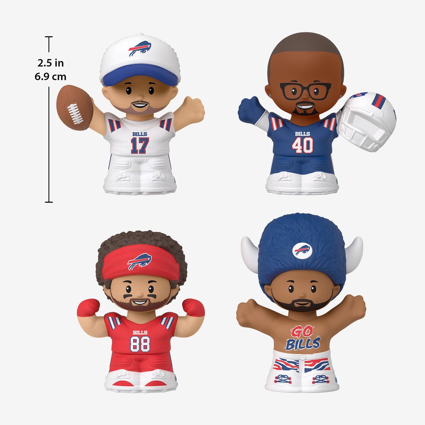Little People Collector x NFL Buffalo Bills Set - Bộ Mô Hình Nhân Vật Thể Thao - Mattel Mattel Creations - ảnh 1 - Figure Set