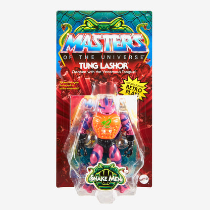 Masters of the Universe Origins Tung Lashor Action Figure - Mô hình hành động Snake Men - Mattel HKM70 - Hình ảnh chi tiết 2