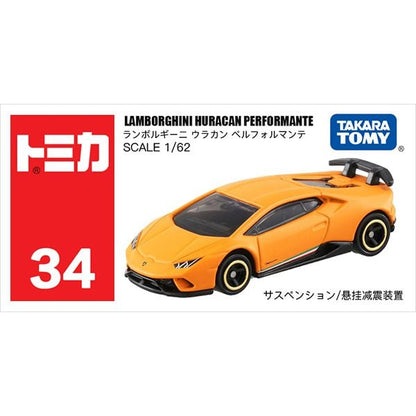 Đồ chơi mô hình xe Tomica No. 34 Lamborghini Huracan Performante