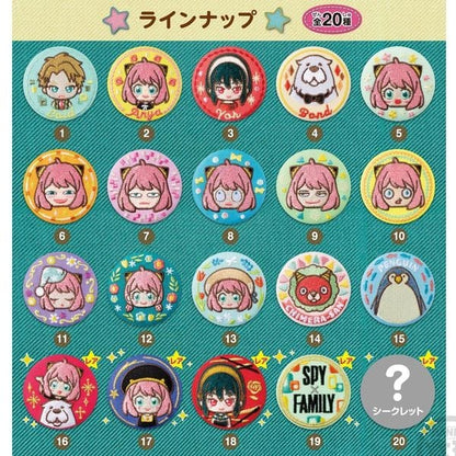 Can Badge Collection Spy x Family Random