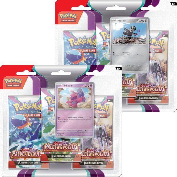 Thẻ bài Pokemon TCG SV02 Paldea Evolved 3 Pack Blister
