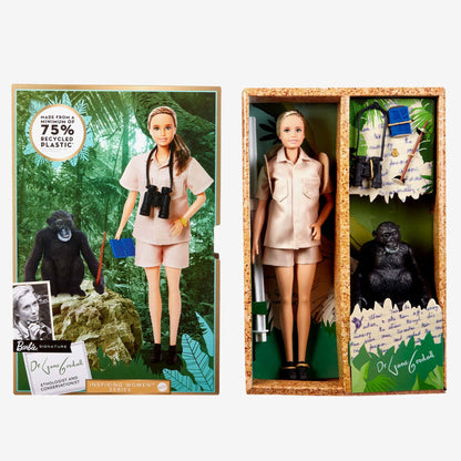 Dr. Jane Goodall Barbie Inspiring Women Doll - Búp Bê Sưu Tầm Cao Cấp - Barbie Signature Barbie - ảnh 5 - Búp bê sưu tầm