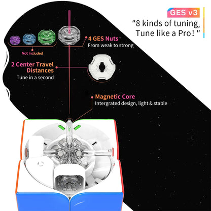 GAN251 M Air - Rubik 2x2 Nam Châm Siêu Nhẹ - GANCUBE