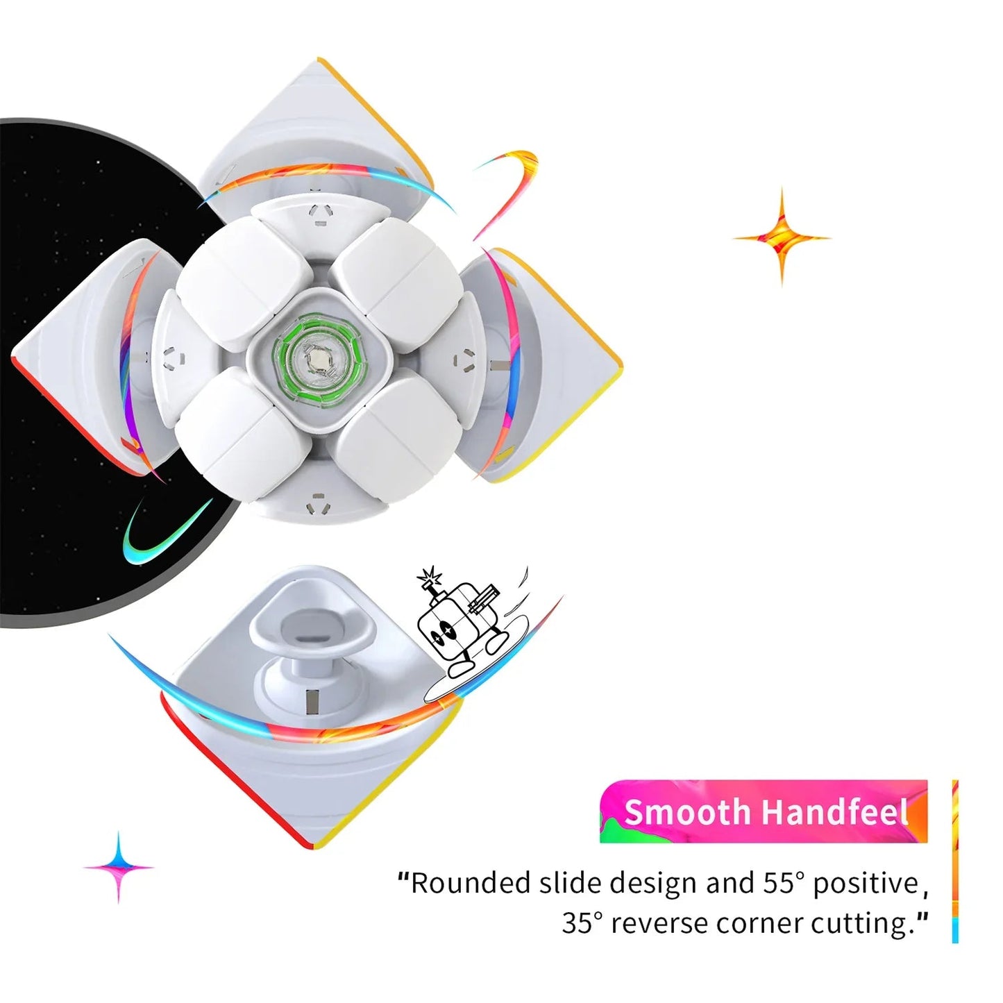 GAN251 M Air - Rubik 2x2 Nam Châm Siêu Nhẹ - GANCUBE