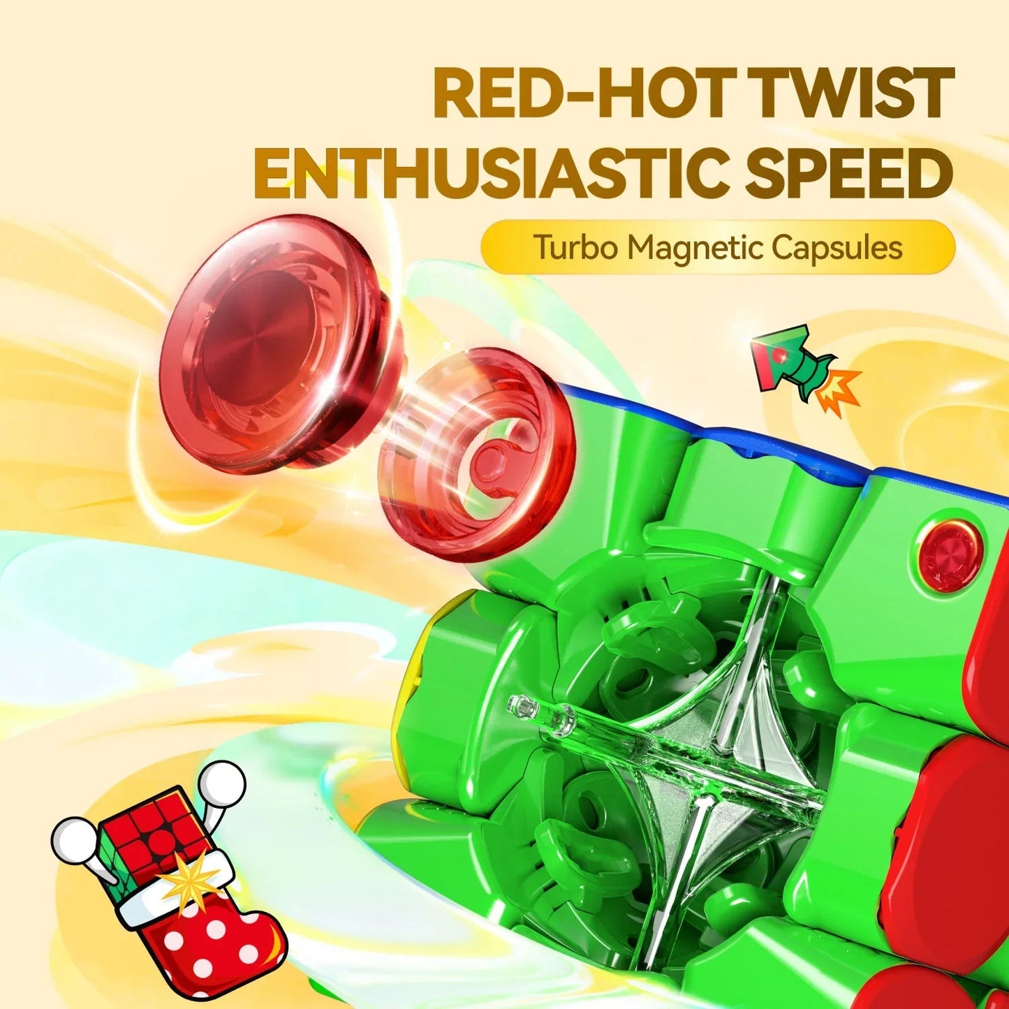 Rubik GAN356 M E Phiên Bản Giáng Sinh (Christmas Edition)