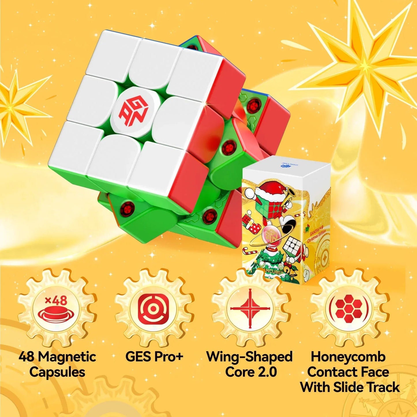 Rubik GAN356 M E Phiên Bản Giáng Sinh (Christmas Edition)