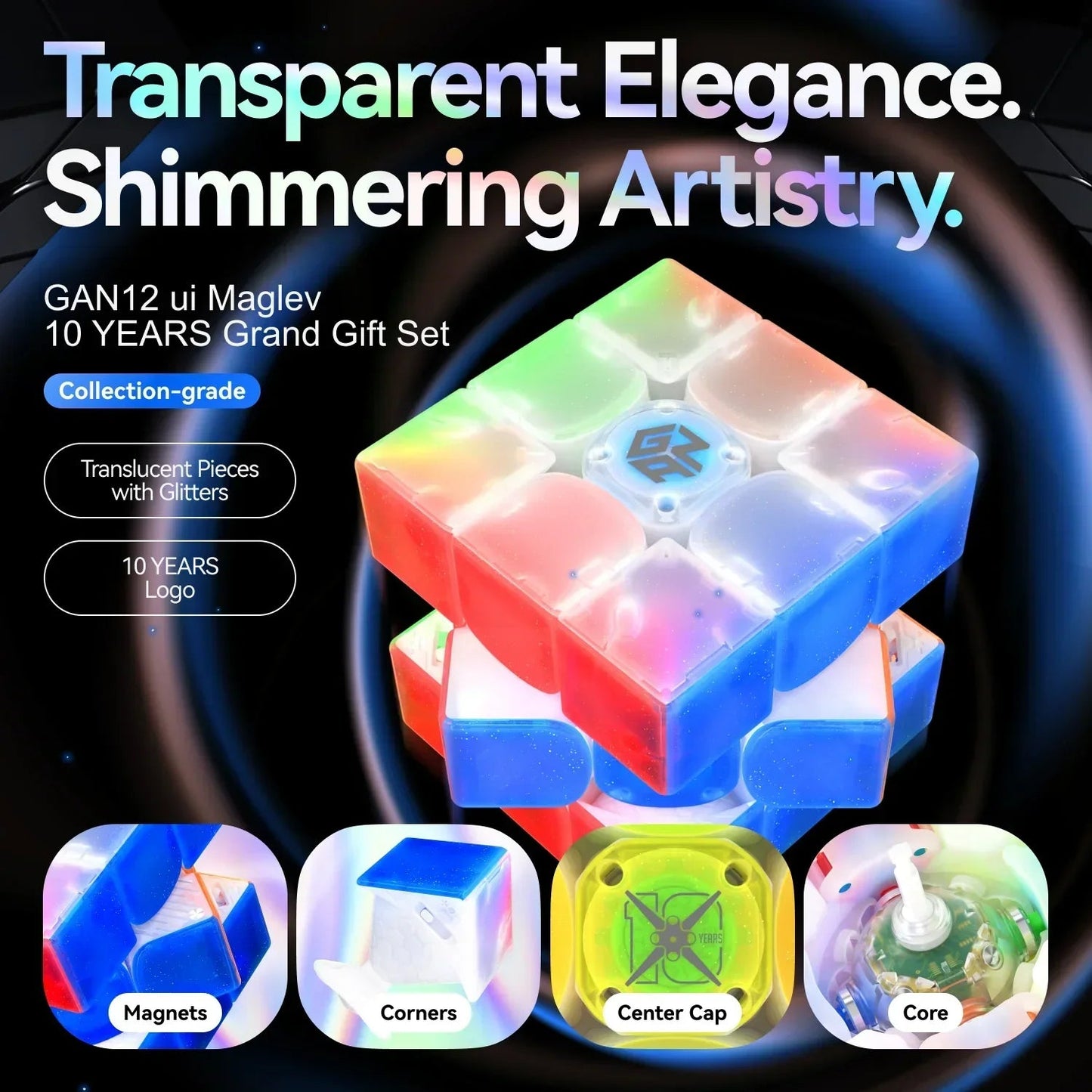 GAN 12 ui Maglev 3x3 Smart Cube - Rubik Thông Minh Cao Cấp - GANCUBE GANCUBE - ảnh 2 - Smart Cube