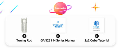 GAN251 M Air Ten Years Classic Gift Set - Rubik 2x2 Nam Châm Phiên Bản Kỷ Niệm 10 Năm - GANCUBE