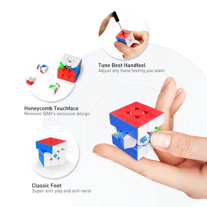 GAN330 Keychain - Móc Khóa Rubik 3x3 Mini Cao Cấp - GANCUBE