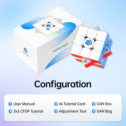 GAN356 Maglev Frosted/ UV Rubik 3x3 Nam Châm Tốc Độ GANCUBE - Hình ảnh bổ sung 8