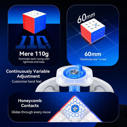 GAN460 M V2 4x4 Magnetic Speed Cube - Rubik 4x4 Nam Châm Cao Cấp - GANCUBE GANCUBE - ảnh 2 - Rubik 4x4