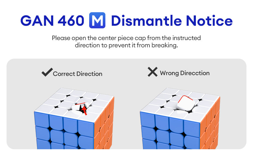 GAN460 M V1 - Rubik 4x4 Nam Châm Tốc Độ Cao Cấp - GANCUBE