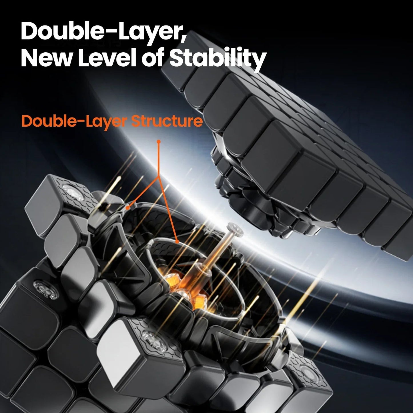 Rubik GAN562 M 5x5 Speed Cube Từ Tính Cao Cấp (UV Coated / Frosted)