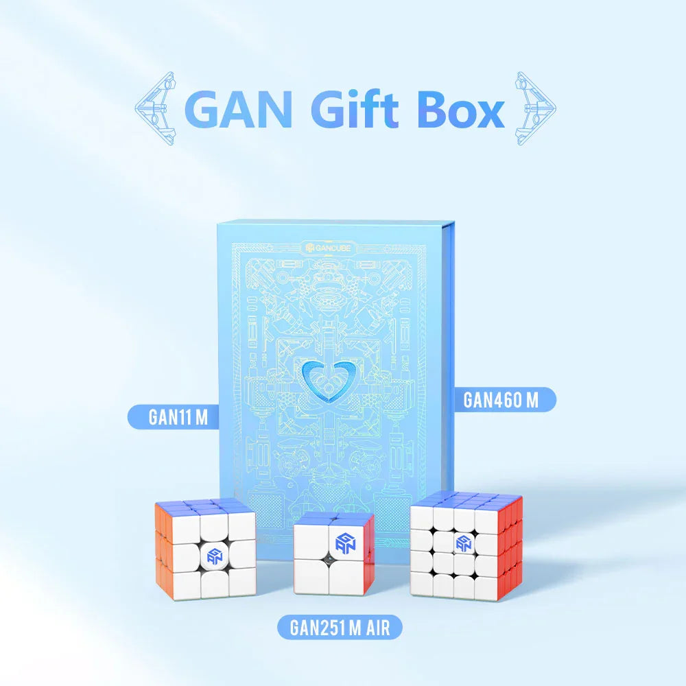 GAN Blue Box Gift Box Set - Bộ Quà Tặng Rubik Cao Cấp - GANCUBE