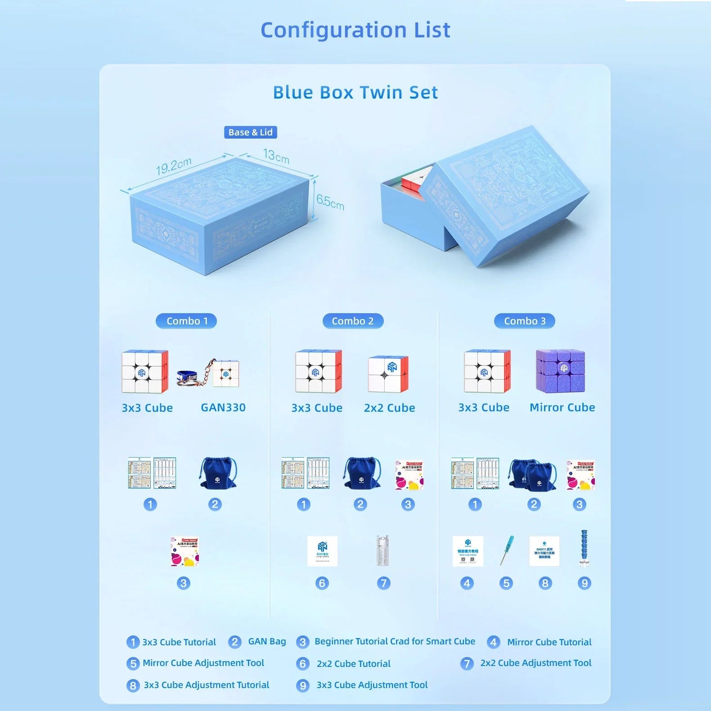 Bộ Quà Tặng GAN Blue Box Gift Box Set (Phiên Bản Giới Hạn)