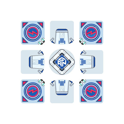 GAN Cube Stickers - Miếng Dán Trang Trí Rubik Chính Hãng GANCUBE - Hình ảnh sản phẩm