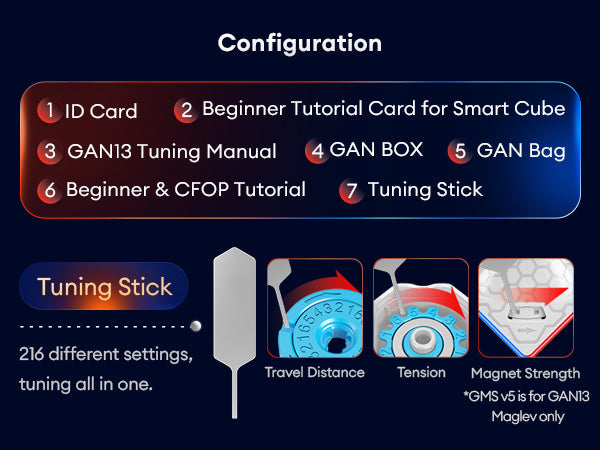 GAN13 Maglev Rubik 3x3 Nam Châm Tốc Độ Cao Cấp GANCUBE