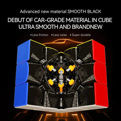 GAN15 New Black UV Coated - Rubik 3x3 Nam Châm Siêu Nhẹ Lõi Đen - GANCUBE