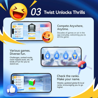 GAN356 i Carry E Smart Cube - Rubik 3x3 Thông Minh Bluetooth - GANCUBE