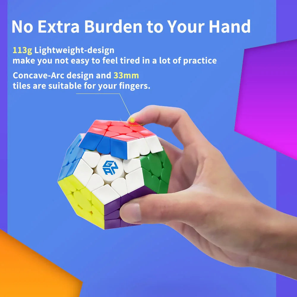 GAN Megaminx M - Rubik Megaminx 12 Mặt Có Nam Châm - GANCUBE