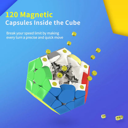 GAN Megaminx M - Rubik Megaminx 12 Mặt Có Nam Châm - GANCUBE