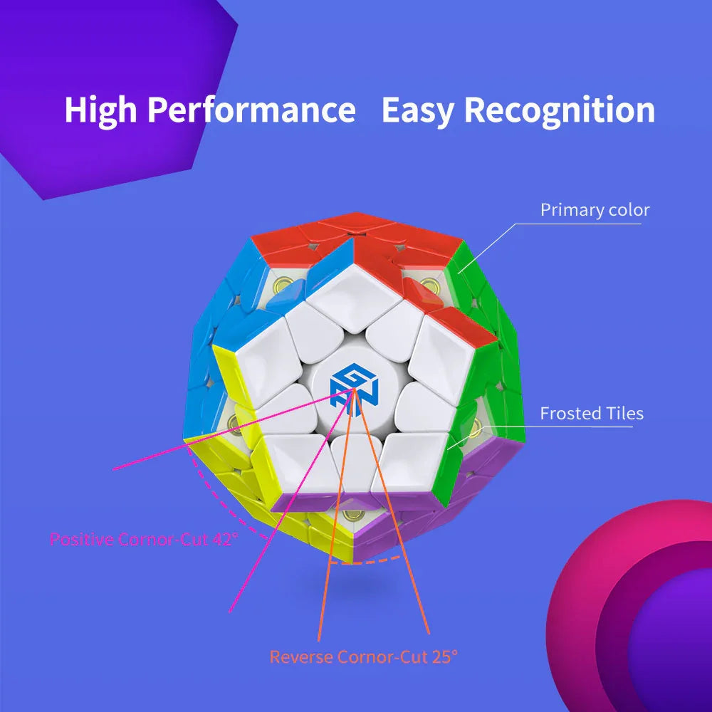 GAN Megaminx M - Rubik Megaminx 12 Mặt Có Nam Châm - GANCUBE
