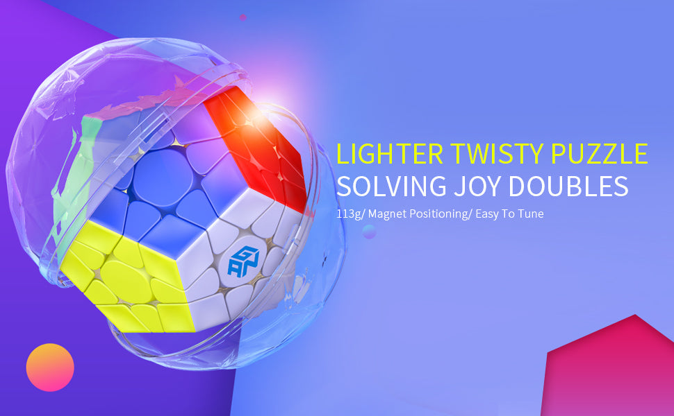 GAN Megaminx M - Rubik Megaminx 12 Mặt Có Nam Châm - GANCUBE