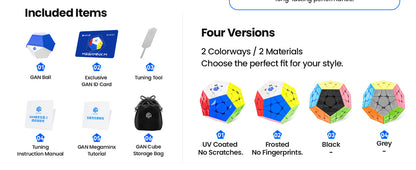 GAN Megaminx Maglev | Rubik Megaminx Đệm Từ Cao Cấp | GANCUBE