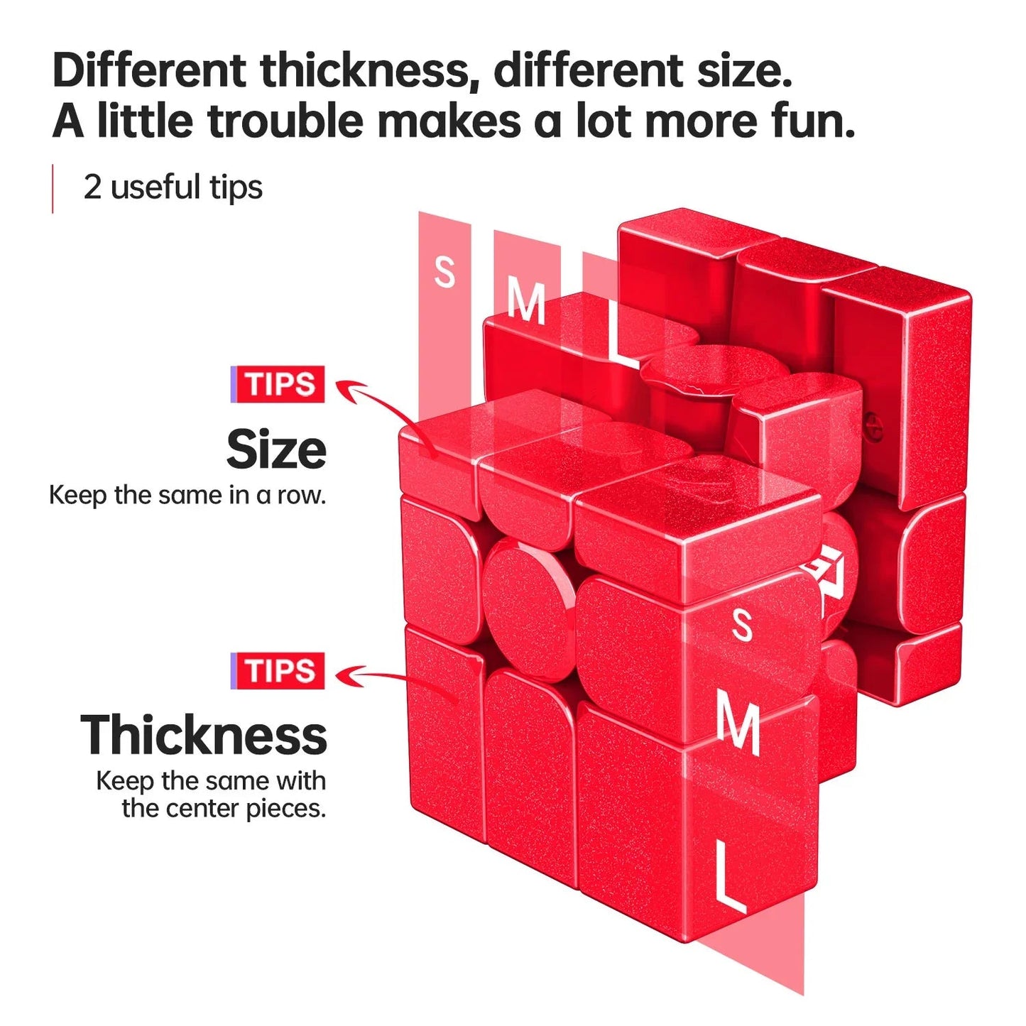 Rubik GAN Mirror M 3x3 Magnetic - Biến Thể Gương Nam Châm Cao Cấp