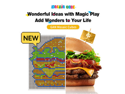 GAN328 Mosaic Cubes - Bộ Rubik Nghệ Thuật Pixel - GANCUBE
