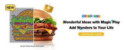 GAN328 Mosaic Cubes - Bộ Rubik Nghệ Thuật Pixel - GANCUBE