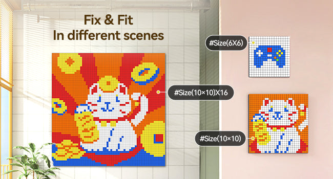 GAN328 Mosaic Cubes - Bộ Rubik Nghệ Thuật Pixel - GANCUBE