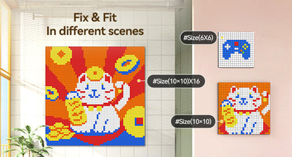 GAN328 Mosaic Cubes - Bộ Rubik Nghệ Thuật Pixel - GANCUBE