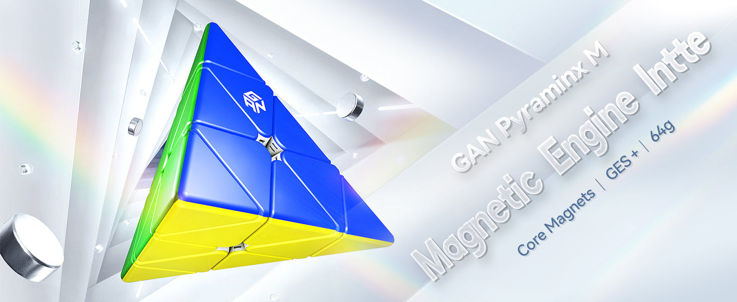 GAN Pyraminx M - Rubik Kim Tự Tháp Nam Châm Siêu Nhẹ - GANCUBE