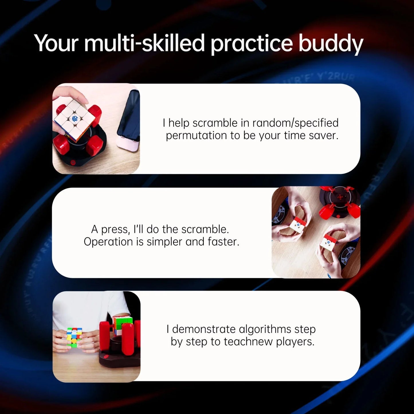 GAN Smart Robot V2 - Robot Giải Rubik Tự Động GANCUBE