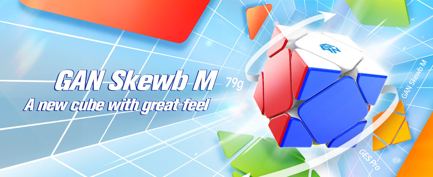 GAN Skewb M Smooth Magnetic Speed Cube - Rubik Skewb Nam Châm Cao Cấp GANCUBE