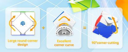 GAN Skewb M Smooth Magnetic Speed Cube - Rubik Skewb Nam Châm Cao Cấp GANCUBE