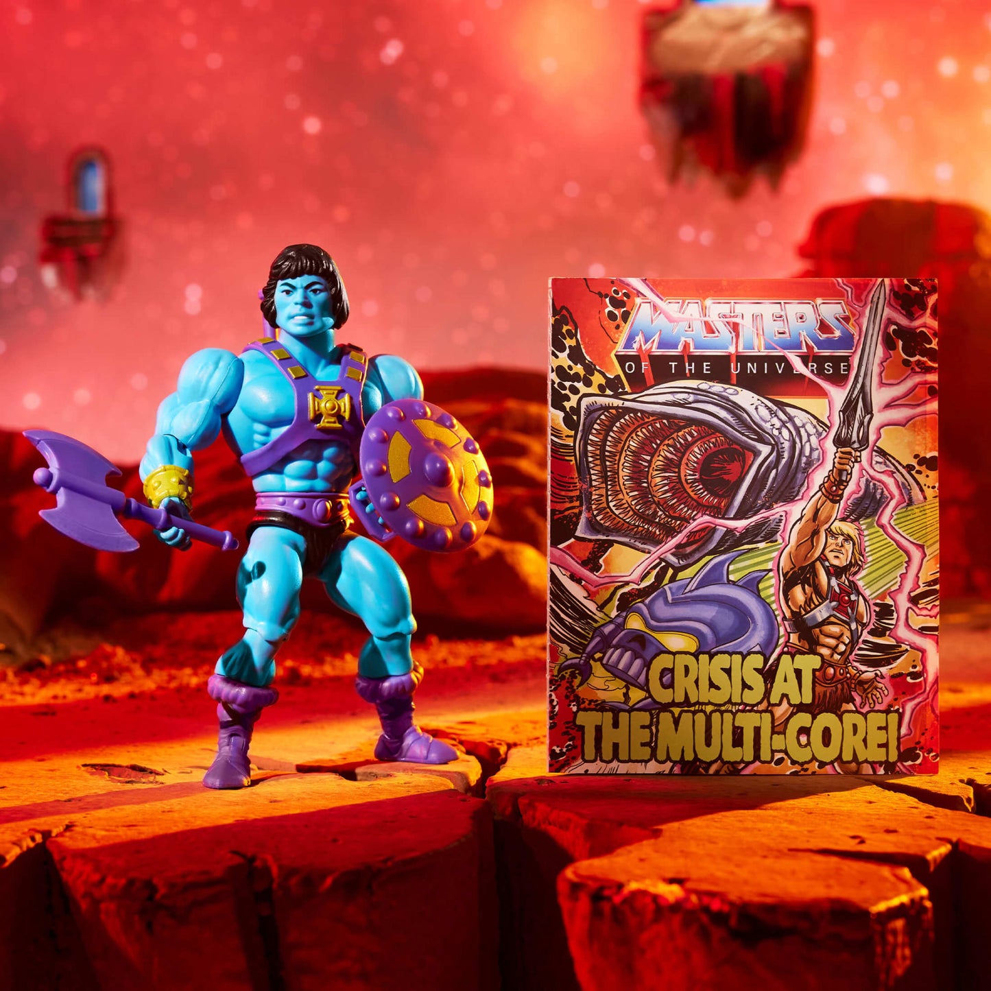 Masters of the Universe Origins He-Skeletor Figure - Mô hình hành động cao cấp Mattel - Hình ảnh bổ sung 7