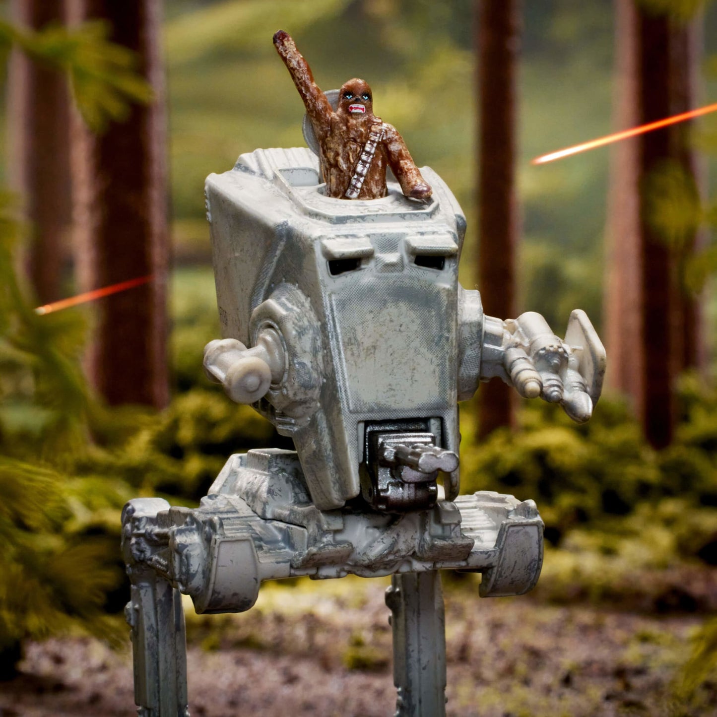 Star Wars Starships Select AT-ST With Chewbacca Mô hình xe die-cast sưu tầm Hot Wheels Mattel - Hình ảnh bổ sung 5