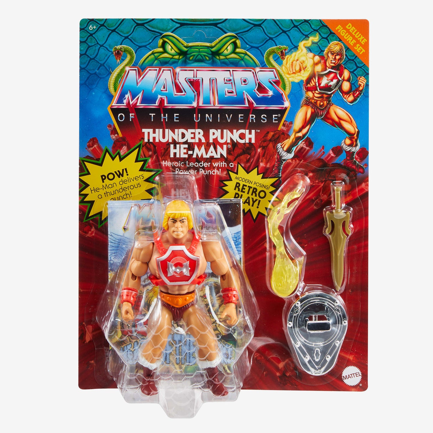 Masters of the Universe Origins Thunder Punch He-Man Deluxe Action Figure - Mô Hình Hành Động Cao Cấp - Mattel HKM81 - Hình ảnh bổ sung 7