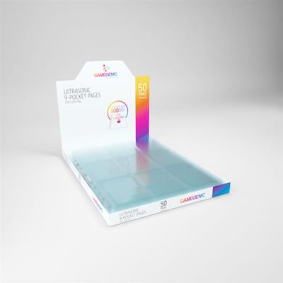 Toploading 9-Pocket Pages: 50 pg Clear - Trang Album 9 Ngăn Bảo Vệ Thẻ Bài - Gamegenic - Hình ảnh sản phẩm