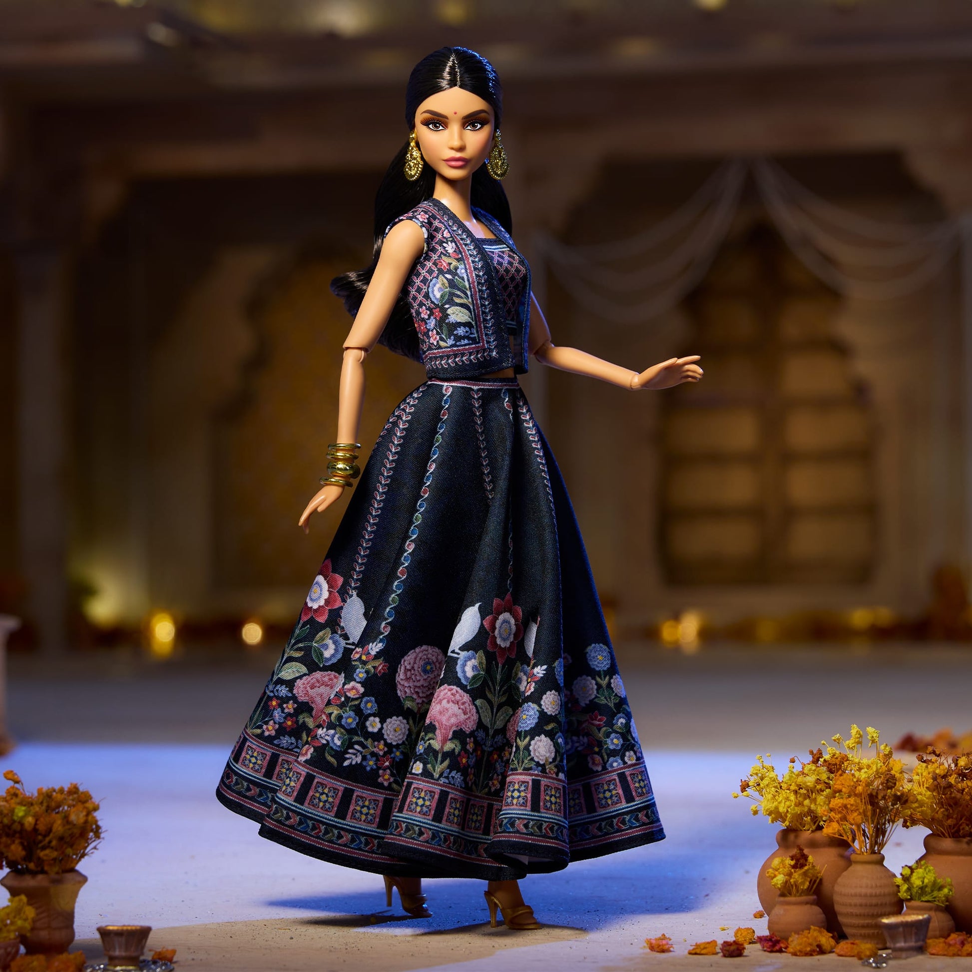 Diwali Barbie Doll by Anita Dongre - Búp Bê Barbie Sưu Tầm Lễ Hội Ánh Sáng - Barbie Signature Barbie Signature - ảnh 2 - Figu
