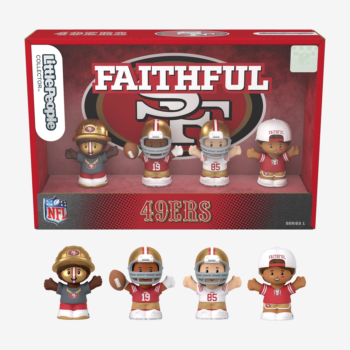 Little People Collector x NFL San Francisco 49ers Set - Bộ Nhân Vật Sưu Tầm Thể Thao - Mattel - Hình ảnh bổ sung 4