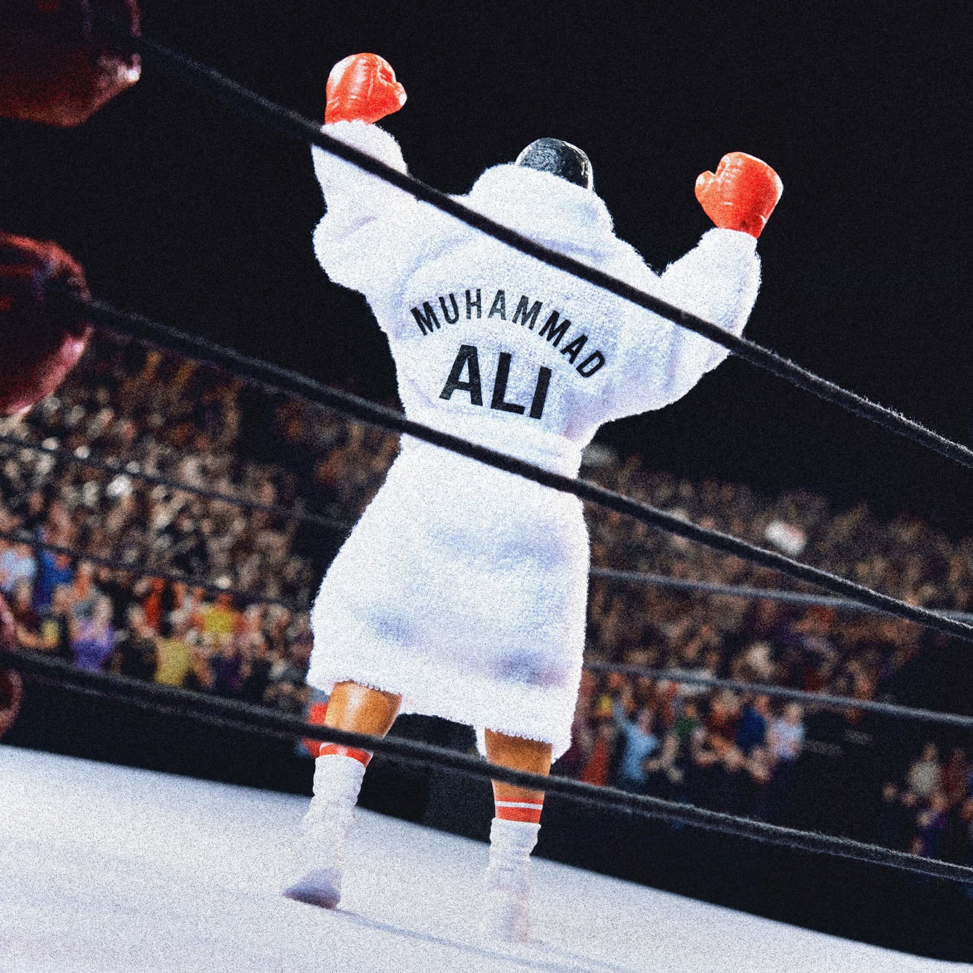 WWE Ultimate Edition Muhammad Ali Action Figure Set - Bộ Mô Hình Cao Cấp Mattel - Hình ảnh bổ sung 4