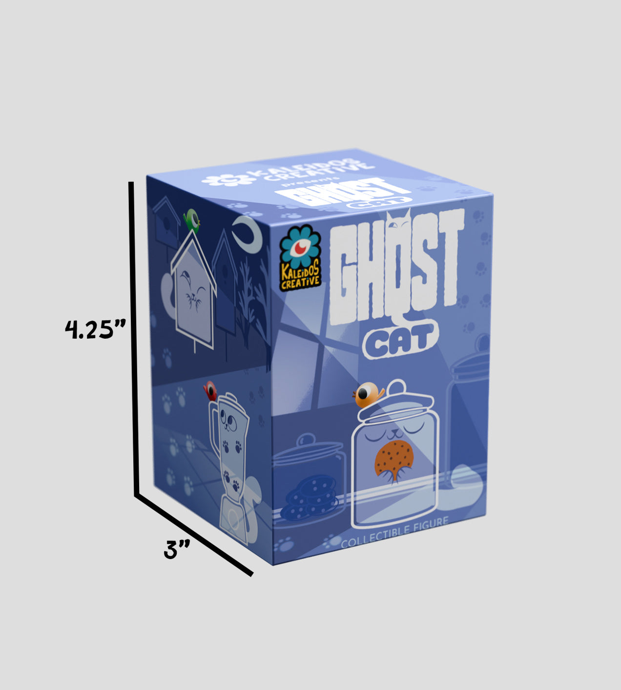 Kaleidos Creative - Ghost Cat S1 - Mô hình Blind Box Art Toy - Góc nhìn khác 3