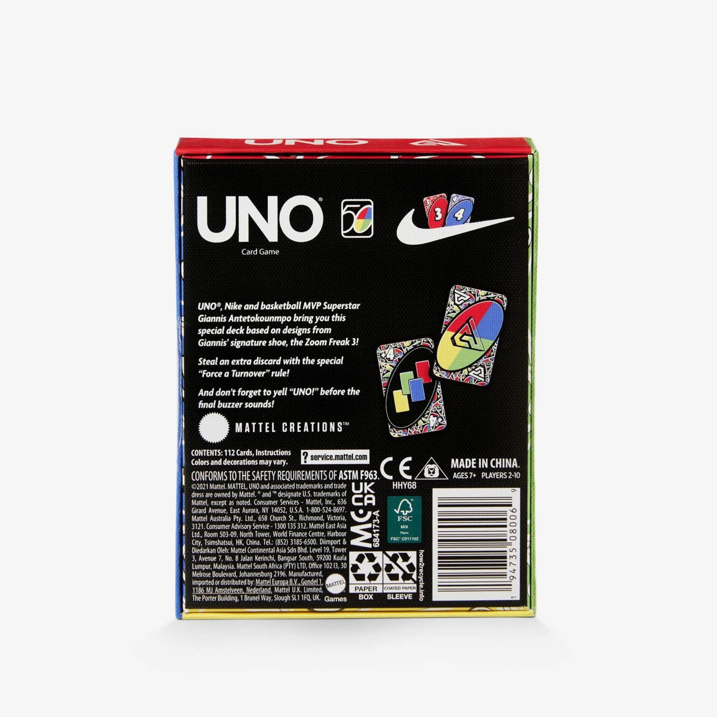 Nike Zoom Freak 3 UNO Card Game - Bộ bài UNO Phiên Bản Giới Hạn - Mattel Mattel - Board Game