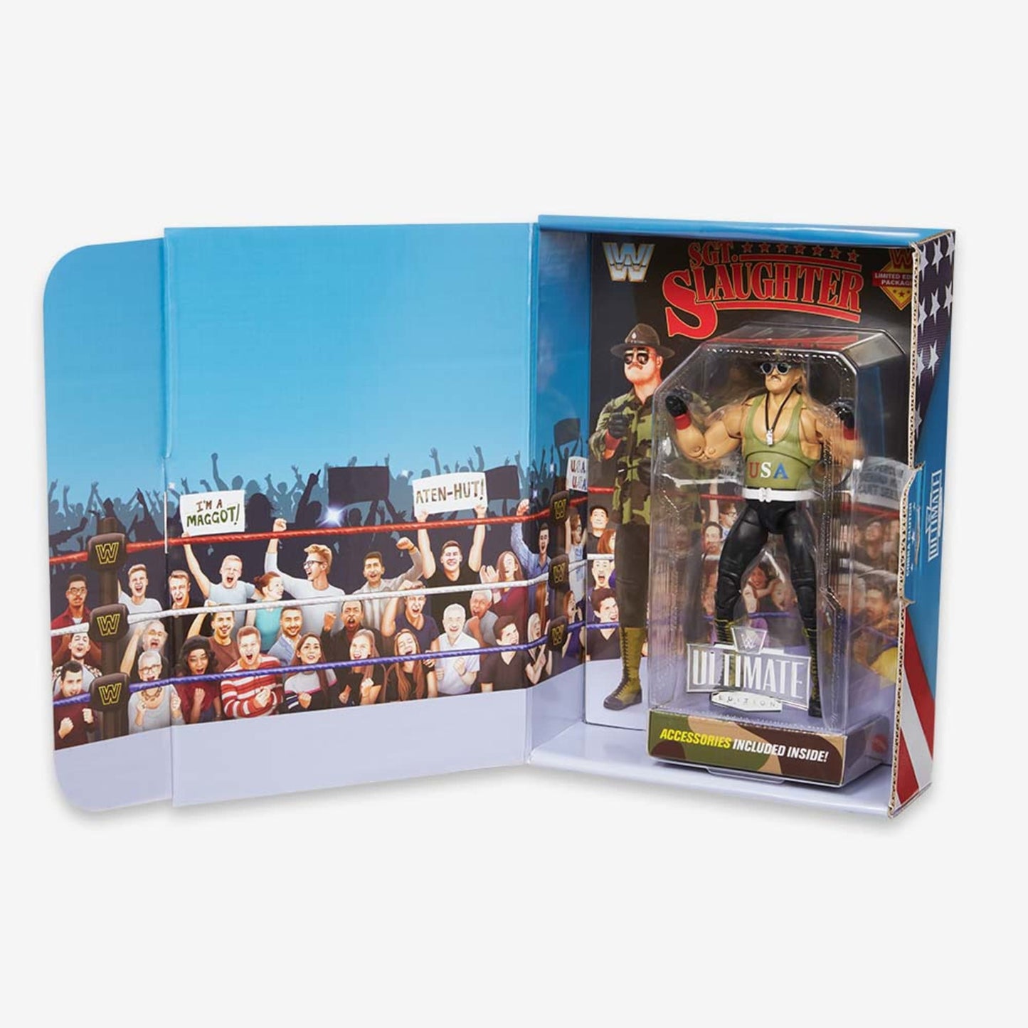 WWE Ultimate Edition Sgt. Slaughter action figure - Mô hình hành động Mattel - Hình ảnh bổ sung 9