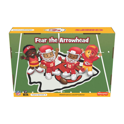 Little People Collector Kansas City Chiefs Alternate Jersey Figure Set - Bộ Hình Nhân Cầu Thủ NFL Sưu Tầm - Mattel Mattel - F