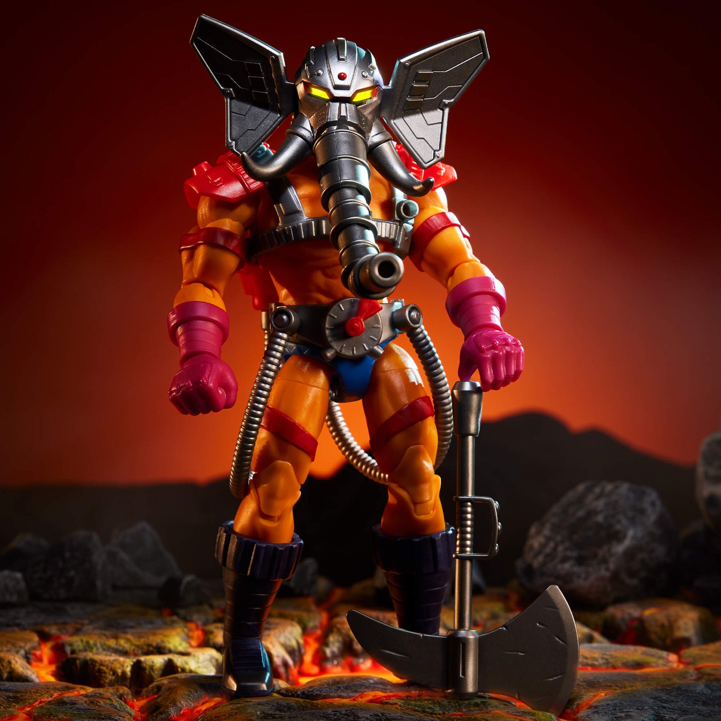 MOTU Masterverse Snout Spout Action Figure - Mô hình nhân vật Eternia Cyborg Mattel Masterverse - Hình ảnh bổ sung 4