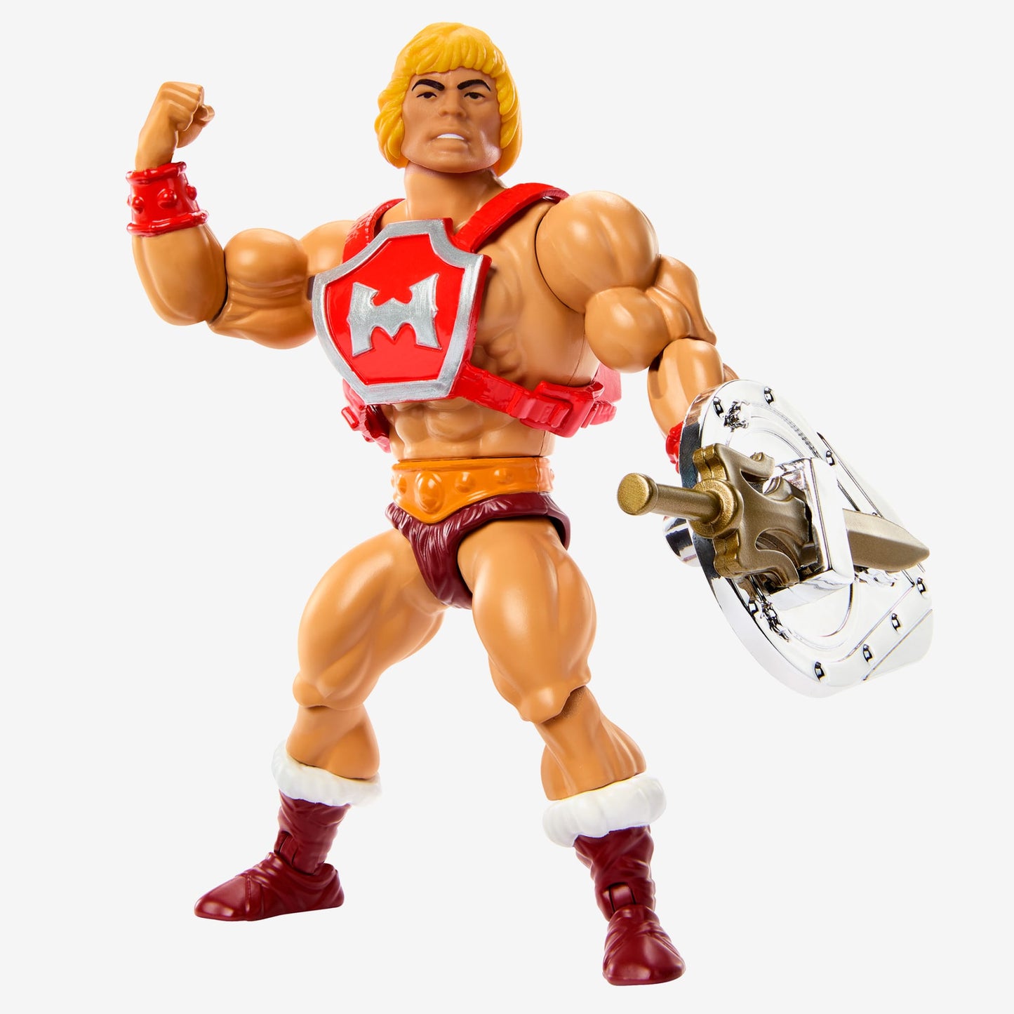 Masters of the Universe Origins Thunder Punch He-Man Deluxe Action Figure - Mô Hình Hành Động Cao Cấp - Mattel HKM81 - Góc nhìn khác 3